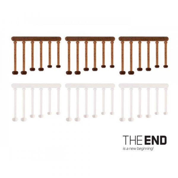 СТОПОР ELASTIC STOPPER THE END / 36PCS 18,21,25 MM MIX - Зображення 2