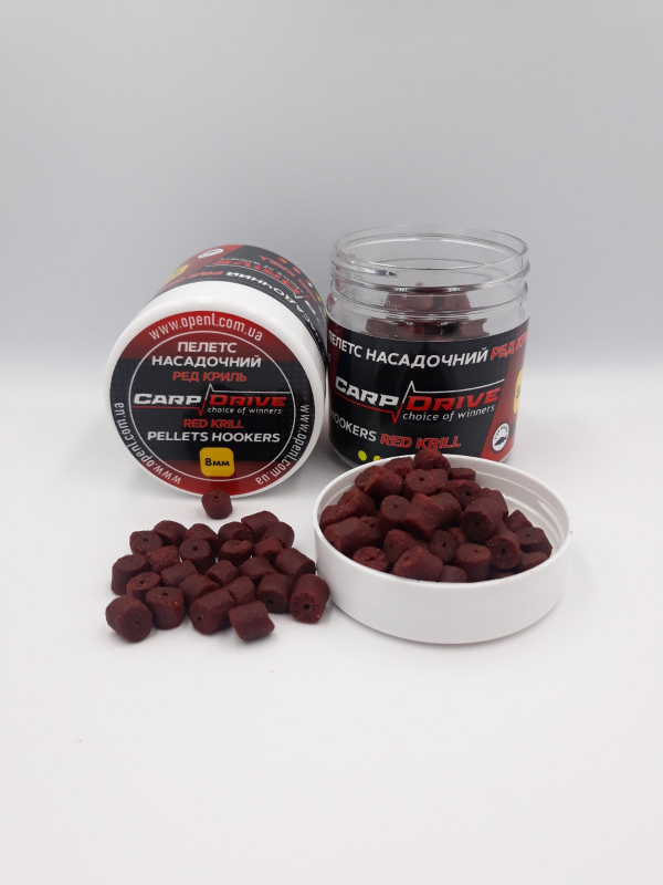 Пелетс насадочний Red Krill Premium Halibut Преміум класу 8 мм 100гр. - Зображення 1