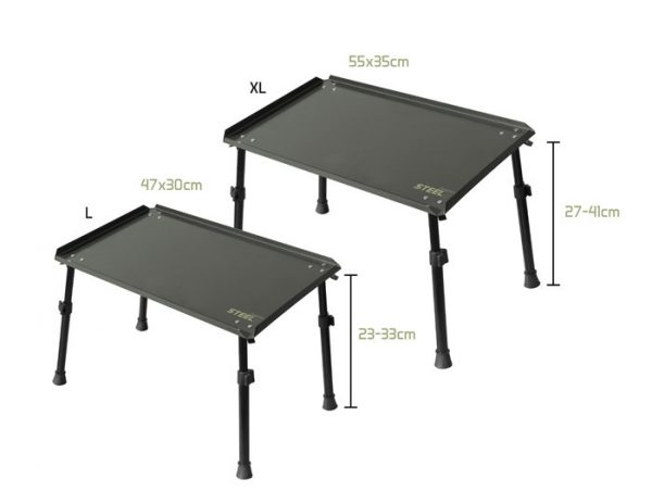 Короповий монтажний столик для риболовлі Delphin STEELS L 47 х 30см - Зображення 3