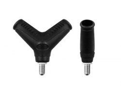 Трійник для підсаки / пластиковий / чорний