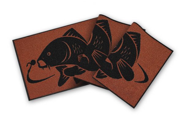 Килимок з коропом, килимок короп, килимок з коропом Delphin Carp rug коричневий 60*40 см - Зображення 2