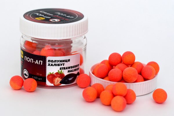 Попап Carp Drive Полуниця Халібут Strawberries Halibut 10 мм - Зображення 1