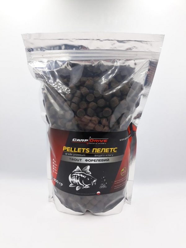 Pellets Carp Drive пелети короповий Trout (Форелевий) 4,5мм-10мм 900гр. - Зображення 1