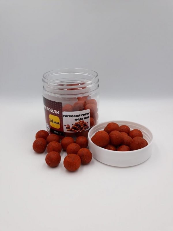 Насадкові бойли 14мм, варені бойли, бойли Тигровий Горіх (Tiger Nut) 14мм 100г - Зображення 2