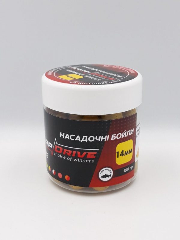 Насадкові бойли 14мм, варені бойли, бойли Солодка Кукурудза (Sweet Corn) 14мм 100г - Зображення 3