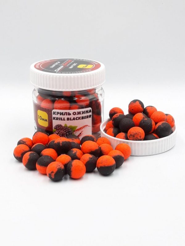 Бойл збалансованої плавучості, Вафтерс Кріль-Ожина (Krill - Blackberry) 10мм Carp Drive - Зображення 1
