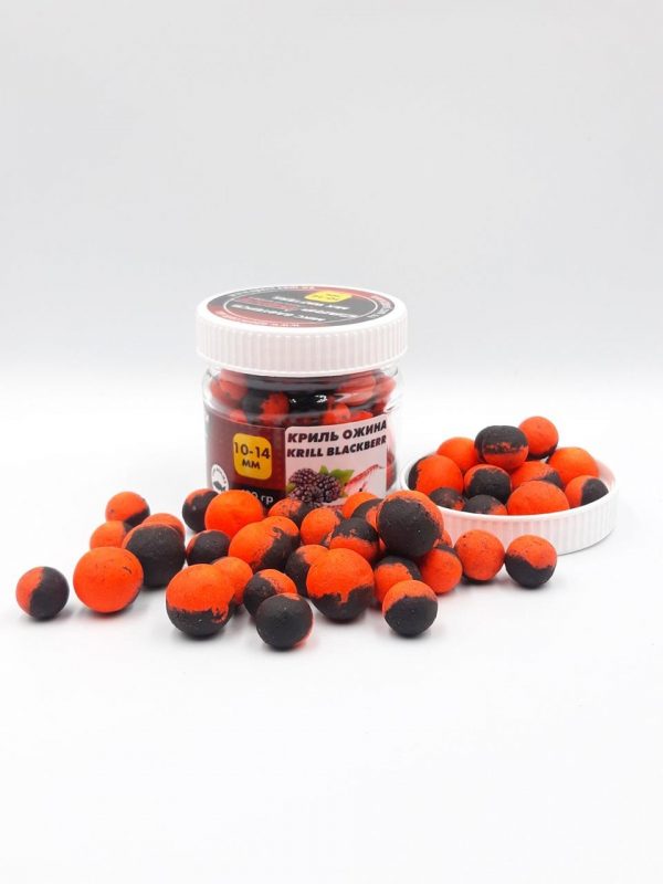 Бойл збалансованої плавучості, Вафтерс мікс Кріль-Ожина (Krill - Blackberry) 10-14мм Carp Drive - Зображення 1
