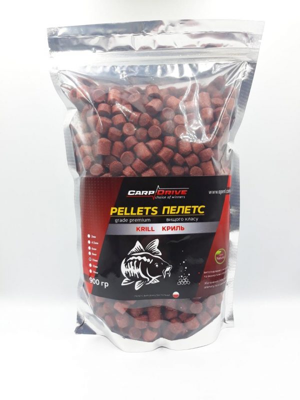 Pellets, пелети короповий, пелети Krill (Кріль) Carp Drive 900гр - Зображення 3