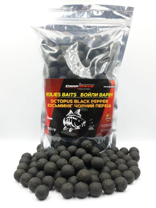 Бойли Варені Восьминіг-Чорний Перець (Ocnopus-Black Pepper) 18 мм 900 г - Зображення 1