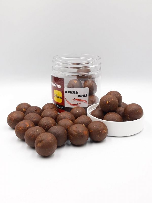 Бойли розчинні насадочні Carp Drive 20 мм Криль (Krill) 100 гр. - Зображення 2