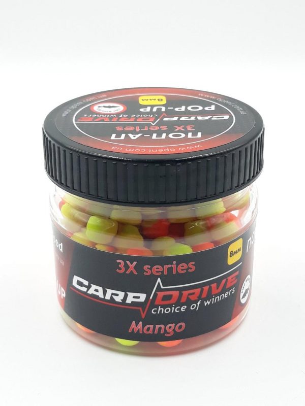 НОВИНКА!!! Поп ап Mango серія 3Х 8мм Carp Drive( в банці 3 різні двохколірні попапи) - Зображення 2
