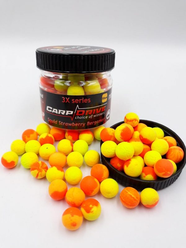 Поп ап для риболовлі 3x series Squid Strawberry Bergamot 10 мм Carp Drive - Зображення 1