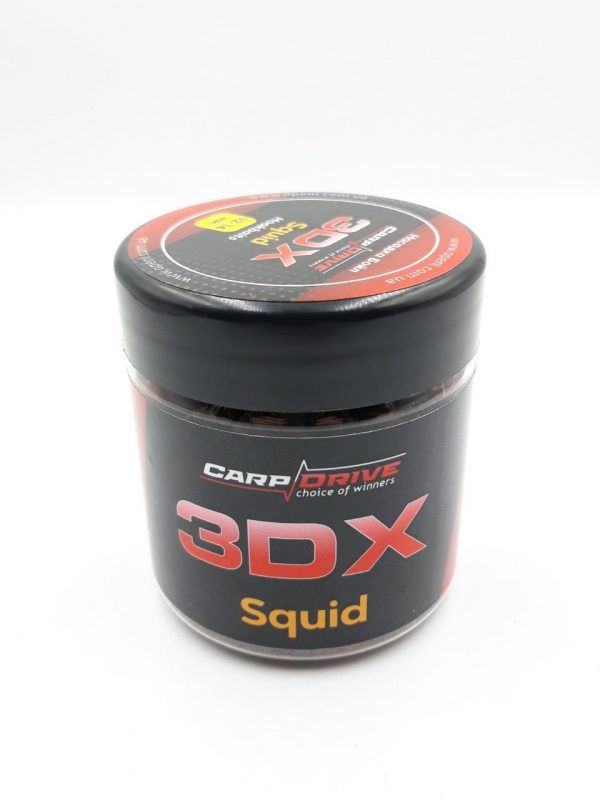 НОВИНКА від Carp Drive! Бойли насадочні 3DX 12-14мм Кальмар (Squid) 100 гр. - Зображення 3