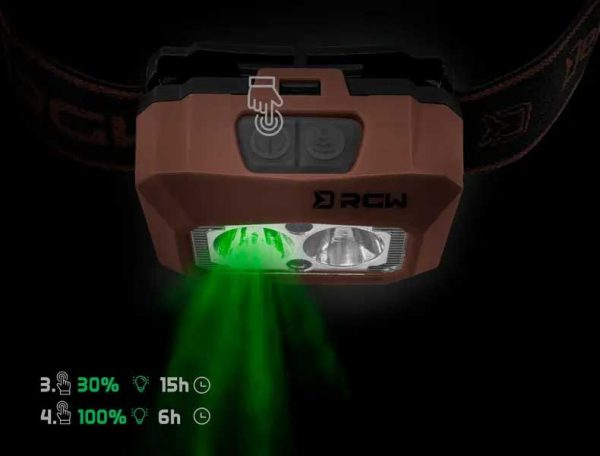 Ліхтарик Delphin RGW PRO датчик руху три кольори світла - Зображення 3