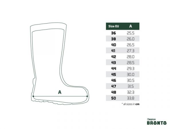 Чоботи Делфін Розміри