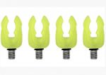 Набір флуоресцентних гумових тримачів для вудилищ carp zoom rubbery rod rest (4 шт.)