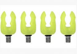 Набір флуоресцентних гумових тримачів для вудилищ carp zoom rubbery rod rest (4 шт.)