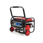 Генератор електроенергії Kraft&Dele 3000W 12/230V KD 138 1-фаз 4так.двигуном + транспортні колеса