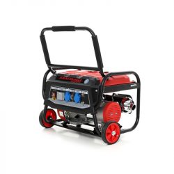 Генератор електроенергії Kraft&Dele 3000W 12/230V KD 138 1-фаз 4так.двигуном + транспортні колеса