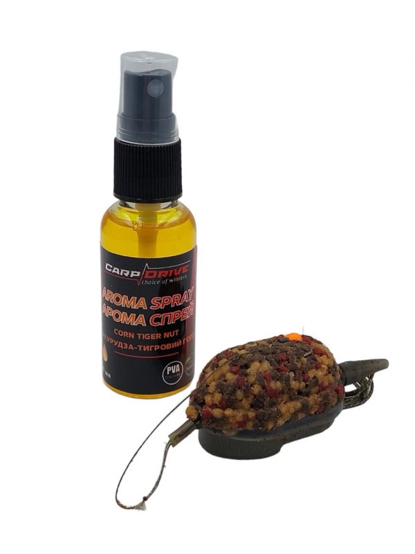Арома спрей Кукурудза-тигровий горіх, активатор Corn Tiger Nut) Carp Drive 30мл мл.
НОВИНКА 2024! - Зображення 1