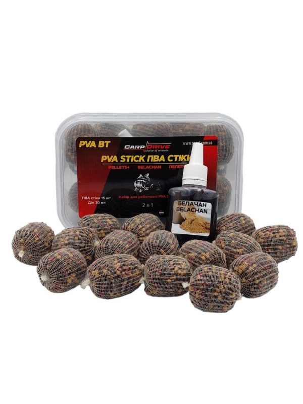 Готові PVA stick - стіки Белачан "Belachan" + ликвид 30 мл Carp Drive - Зображення 1