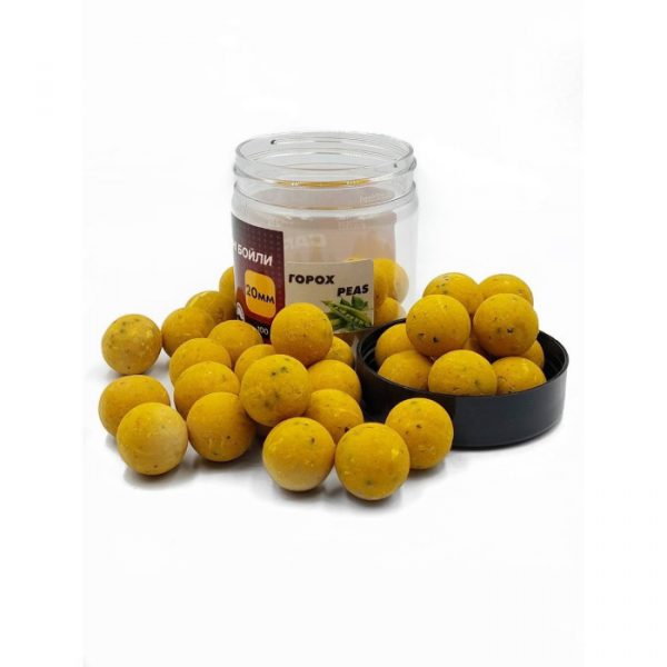 Новинка!!! Бойли розчинні насадочні 20 мм Горох (peas) Carp Drive 100 гр. - Зображення 2