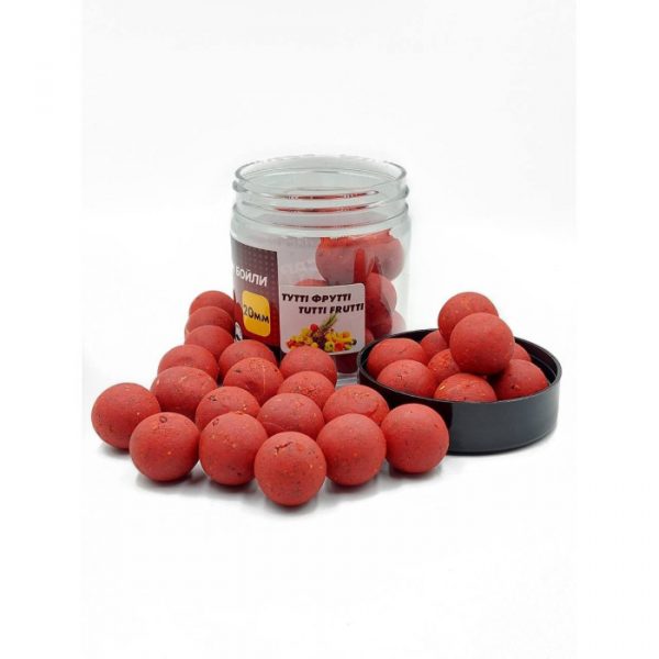 6159520328_rastvorimye-nasadochnye-bojly Новинка!!! Бойли розчинні насадочні 20 мм  Тутті Фрутті  (Tutti Fruit) Carp Drive 100 гр. - Зображення 2