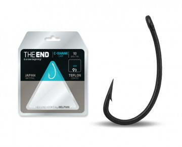 Delphin THE END C SHANK гачок короповий банан тефлон з кільцем 10 шт розмір 8
