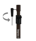 Стійка під сигналізатор Delphin C Stick 80 130 телескопічна алюмінієва гвинтовий наконечник - Зображення 2