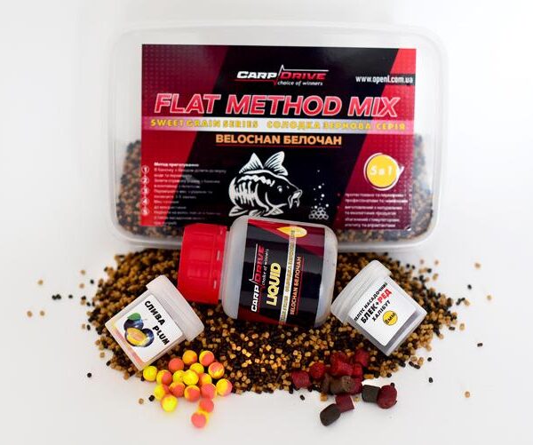 Флет метод Carp Drive мікс Peas 5 в 1 солодка зернова горох пелетс 2 мм