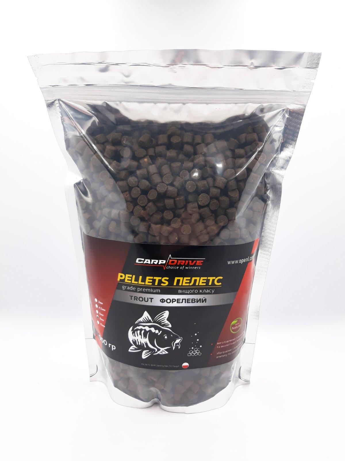 Pellets Carp Drive пелети короповий Trout (Форелевий) 4 Pellets Carp Drive Trout Mix пелетс короповий 4.5 10 мм 900 г
