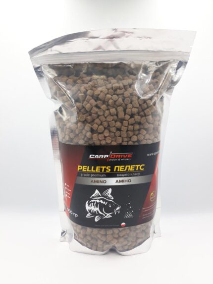 Пелетс Pellets Amino Аміно Carp Drive 8 мм 900 г коропова прикормка