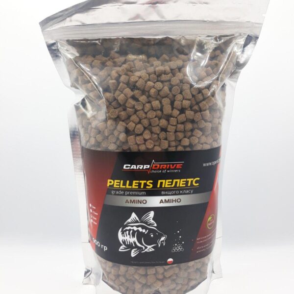 Пелетс Pellets Amino Аміно Carp Drive 8 мм 900 г коропова прикормка