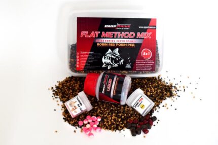 Флет метод Carp Drive мікс Robin Red 5 в 1 спеції робін ред пелетс 2 мм