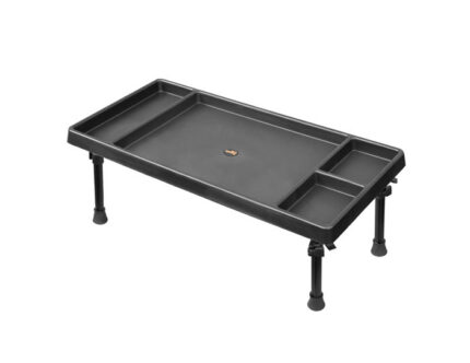 Delphin WORKS столик монтажний короповий 60 x 30 см пластиковий складний телескопічні ніжки висота 24 34 см