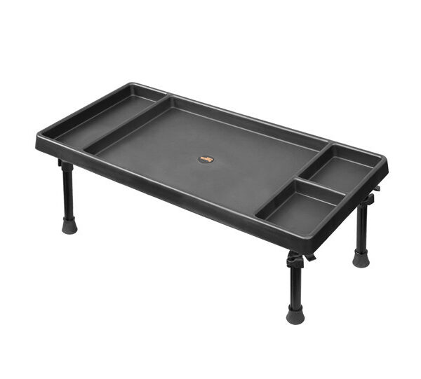 Delphin WORKS столик монтажний короповий 60 x 30 см пластиковий складний телескопічні ніжки висота 24 34 см