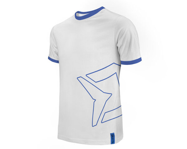 Футболка Delphin HYPER біла логотип Delphin бавовна 100