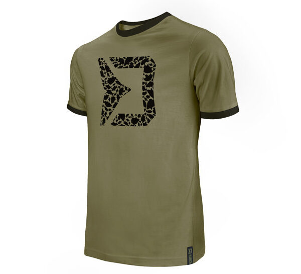 Футболка Delphin RAWER Carpath хакі комфортна бавовна 100