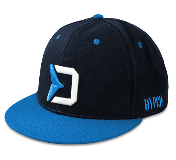 Кепка Delphin HYPER Snapback плоский козирок регульована темно синя