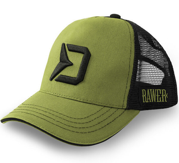 Кепка Delphin RAWER Trucker cap сітка регульована темно зелена