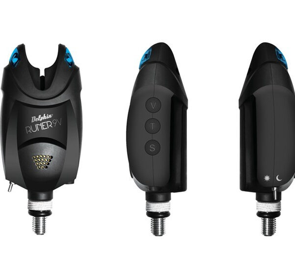 Сигналізатор клювання Delphin RUNER 9V світло звук нічний LED зворотний сигнал