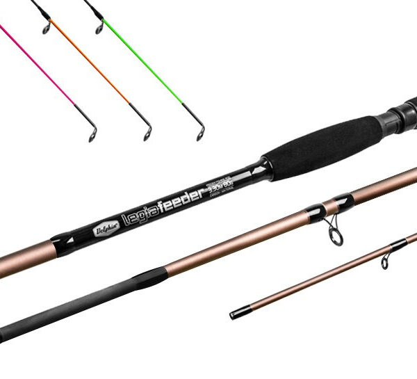 Фідерне вудилище Delphin LEGIA Feeder 3 вершинки 24T карбон