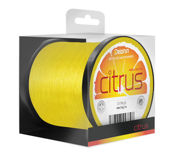 Волосінь Delphin CITRUS коропова 1200 м жовта 0.25 мм 11 lbs