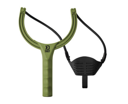 Рогатка Delphin SHOT Cubus для прикормки квадратний кошик 235 мм 150 мм