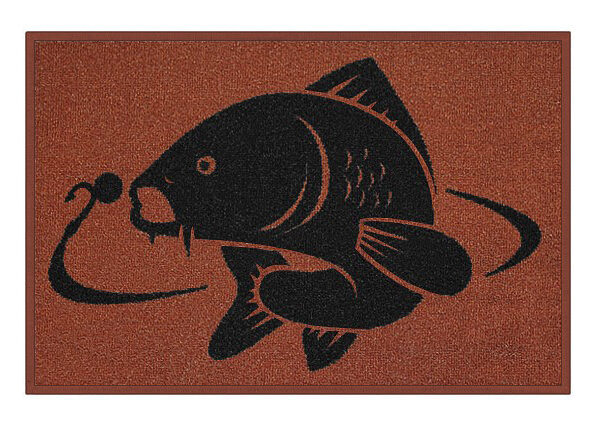 Delphin Carp rug килимок з коропом коричневий 60x40 см латексна основа