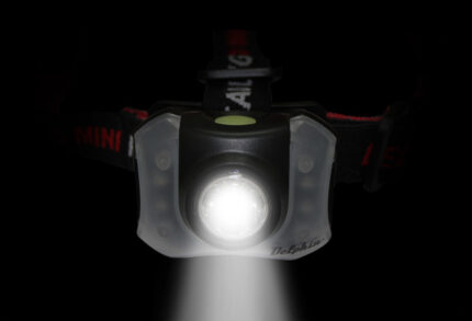 Delphin POLAR X налобний ліхтар 5 білих 4 червоних LED 3 AAA червоне світло