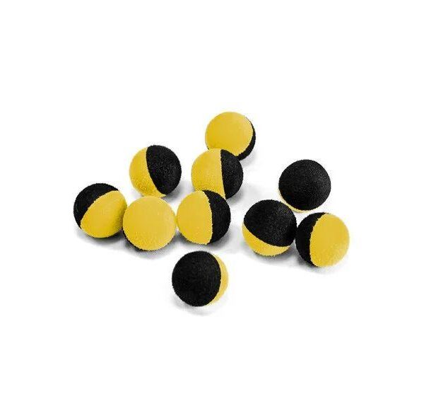 THE END ZIG RIG black yellow насадка зіг риг плаваюча піна 15 мм 10 шт