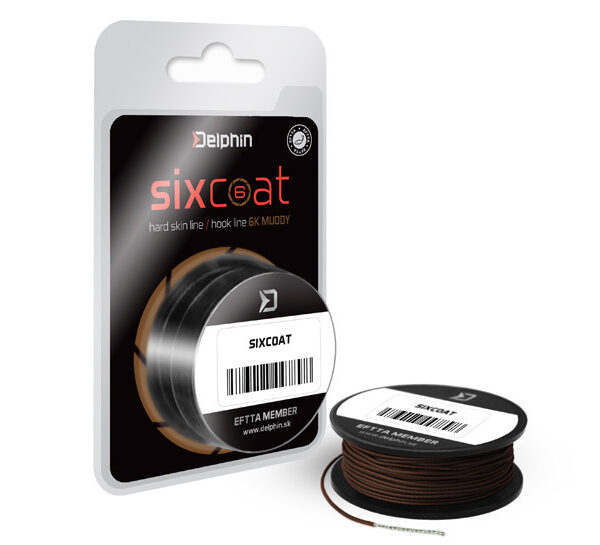 Delphin SIXCOAT Skin Line поводочний матеріал 13 м мул покриття 25 lb