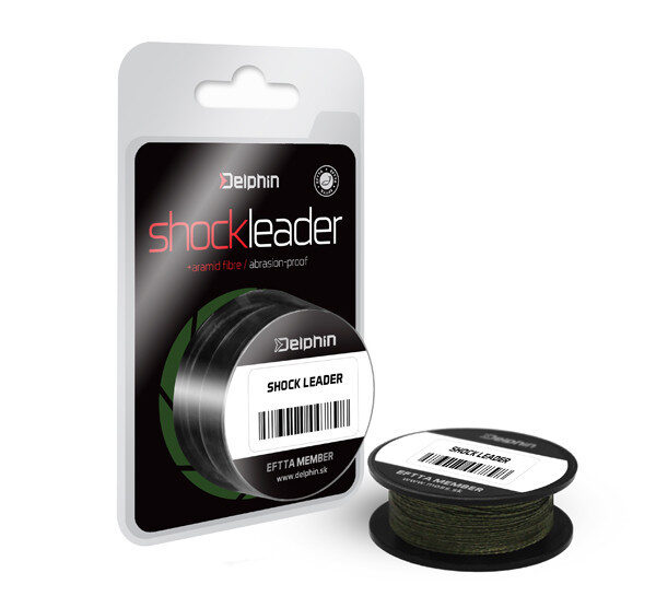 Delphin SHOCK Leader шок лідер 20 м зелений 0 24 мм 35 lb