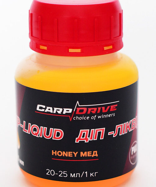 Діп ліквід Honey мед 100 мл Carp Drive для насадки бойлів поп ап